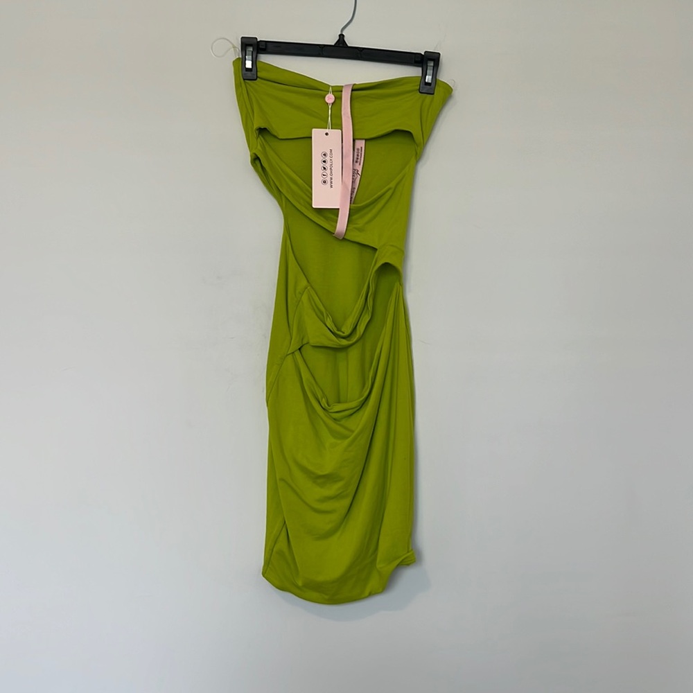 Oh Polly strapless cutout dress size US 6 UK 10